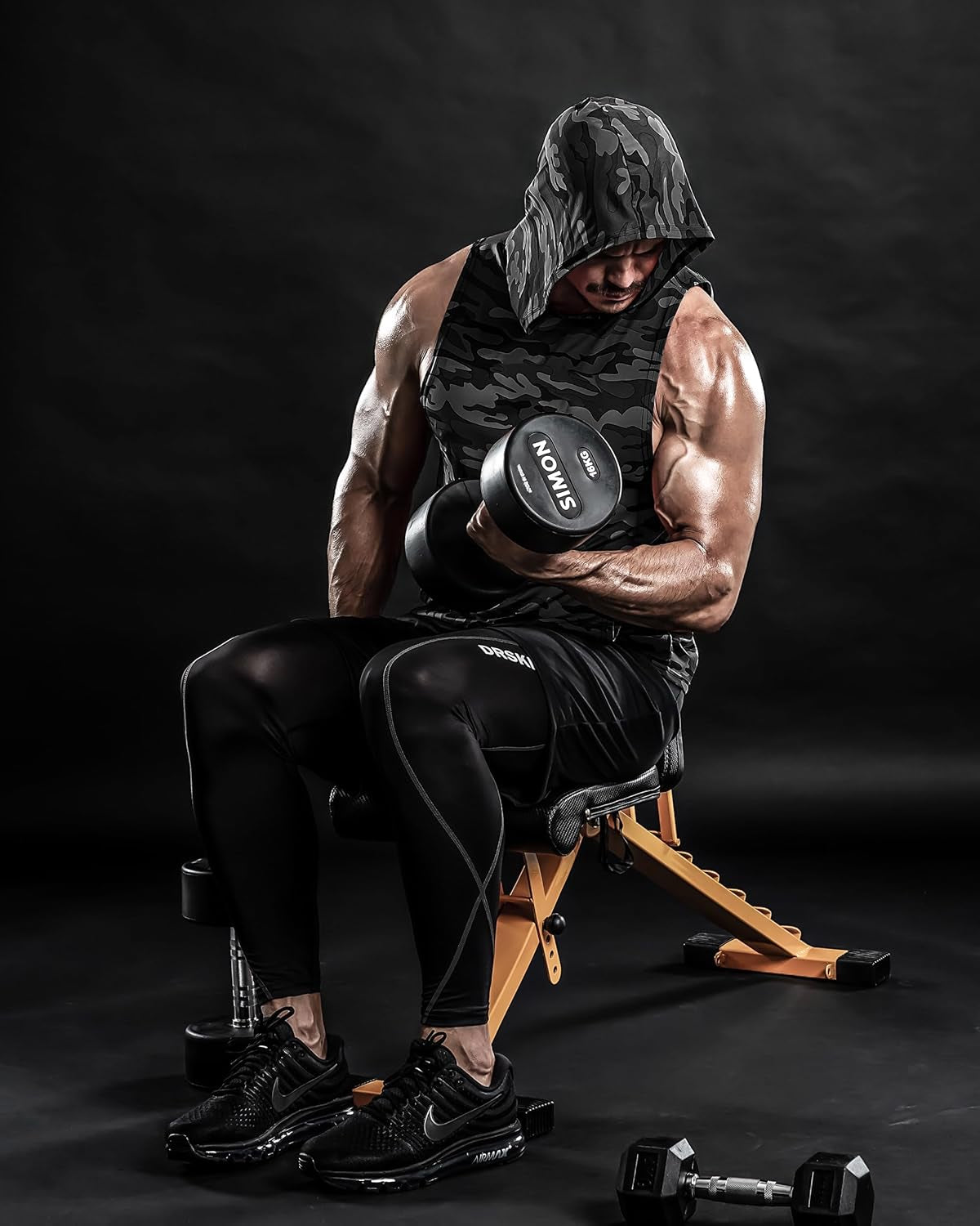 2 or 1 Pack Men'S Hooded Tank Tops Bodybuilding Muscle Cut off T Shirt Sleeveless Gym Training Hoodies Workout Dry