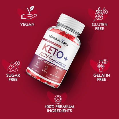 Metabolix Labs Keto ACV Gummies, Metabolix Labs Keto Gummies Official (5 Pack)